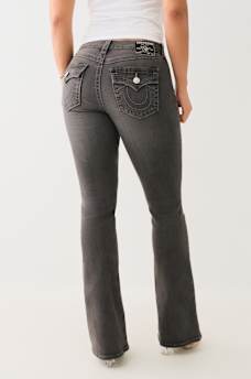 BECCA MID RISE FLAP BOOTCUT JEAN