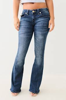JOEY BRAIDED HORSESHOE LOW RISE FLARE JEAN, image 3