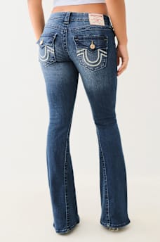 JOEY BRAIDED HORSESHOE LOW RISE FLARE JEAN, image 4