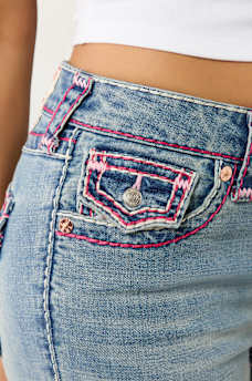 BECCA MID RISE SUPER T BOOTCUT JEAN, image 5