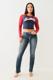 BILLIE SUPER T MID RISE STRAIGHT JEAN, image 3