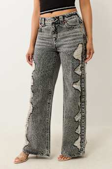BOBBI SUPER DISTRESSED MID RISE BAGGY JEAN, image 5