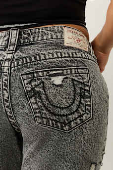 BOBBI SUPER DISTRESSED MID RISE BAGGY JEAN, image 7