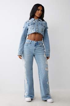 BOBBI SUPER DISTRESSED MID RISE BAGGY JEAN, image 2