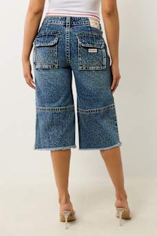 BOBBI BAGGY CARGO CAPRI JEAN, image 4