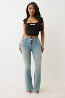 JOEY MID RISE FLARE JEAN, image 2