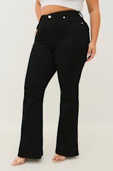 PLUS JOEY MID RISE FLAP FLARE JEAN, image 3
