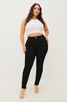 PLUS JENNIE MID RISE CURVY SKINNY JEAN, image 1