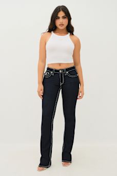 BECCA BIG T FLAP BOOTCUT JEAN, image 3