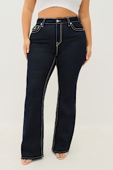 PLUS BECCA MID RISE BIG T BOOTCUT JEAN, image 3