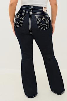 PLUS BECCA MID RISE BIG T BOOTCUT JEAN, image 1