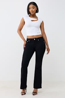 BECCA MID RISE BOOTCUT JEAN 30"