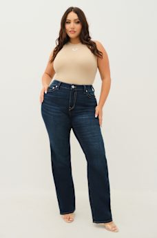 PLUS BILLIE MID RISE STRAIGHT JEAN, image 1