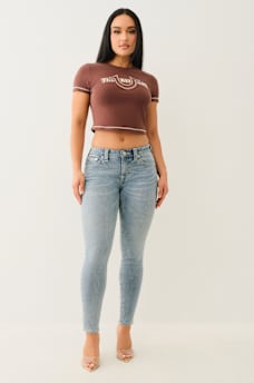 HALLE MID RISE SUPER SKINNY JEAN, image 1