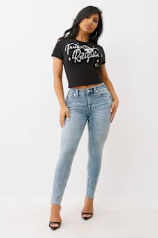 HALLE MID RISE SUPER SKINNY JEAN, image 2