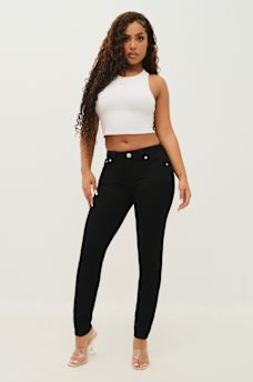 HALLE MID RISE SUPER SKINNY JEAN, image 1
