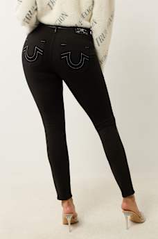 JENNIE FAUX LEATHER PONTE CURVY SKINNY JEAN, image 4