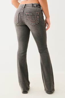 BECCA MID RISE BIG T BOOTCUT JEAN, image 3