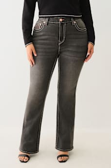 PLUS BECCA HIGH RISE BIG T BOOTCUT JEAN, image 3