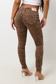 JENNIE BIG T LEOPARD SKINNY JEAN, image 2