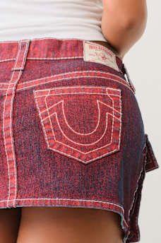 SADIE BIG T CARGO MINI SKIRT, image 2