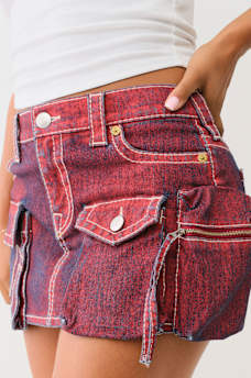 SADIE BIG T CARGO MINI SKIRT, image 5