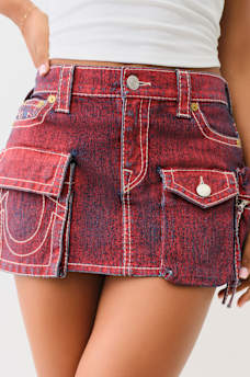SADIE BIG T CARGO MINI SKIRT, image 1