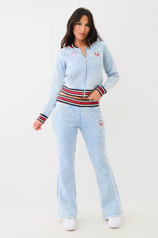 WASHED BOOTCUT TRACK PANT, image 2