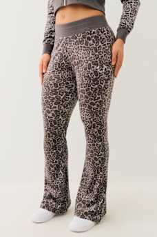 VELOUR LEOPARD TRACK PANT, image 3