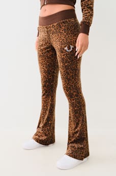 VELOUR LEOPARD TRACK PANT, image 3