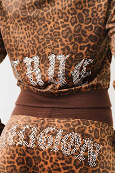 VELOUR LEOPARD TRACK PANT, image 6