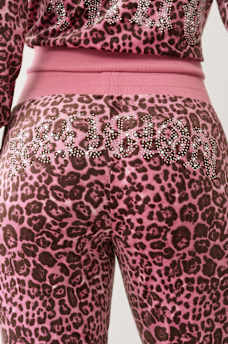 VELOUR LEOPARD TRACK PANT, image 2