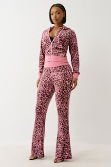 VELOUR LEOPARD TRACK PANT, image 3