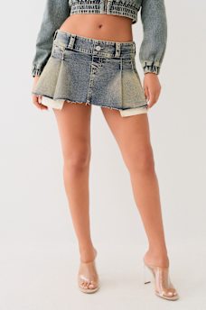 VINTAGE PLEATED MINI SKIRT, image 1