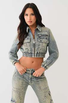 VINTAGE BIG T CROP JACKET
