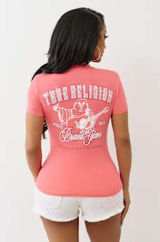 CRYSTAL BUDDHA V NECK TEE, image 6