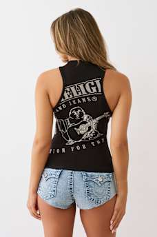 CRYSTAL BUDDHA RIBBED TANK, image 5