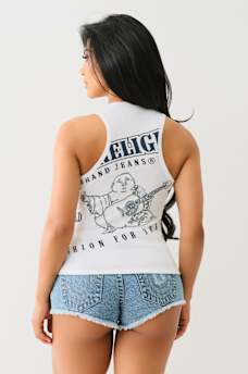 CRYSTAL BUDDHA RIBBED TANK, image 6