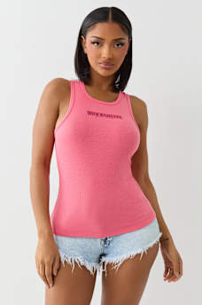 CRYSTAL BUDDHA RIBBED TANK, image 2