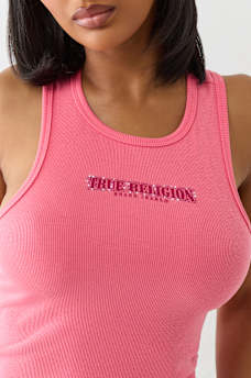 CRYSTAL BUDDHA RIBBED TANK, image 5