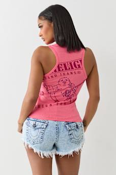 CRYSTAL BUDDHA RIBBED TANK, image 6