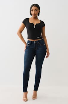 HALF ZIP RIBBED TOP, image 3