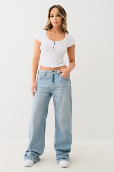 HALF ZIP RIBBED TOP, image 3