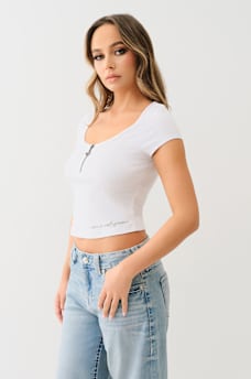 HALF ZIP RIBBED TOP, image 4