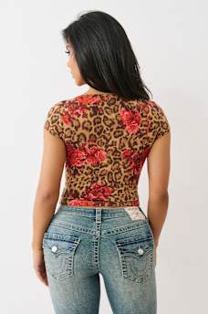 LEOPARD KEYHOLE CHARM TOP, image 5