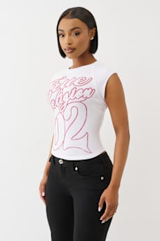 SPORTY RAGLAN RIBBED TOP, image 4