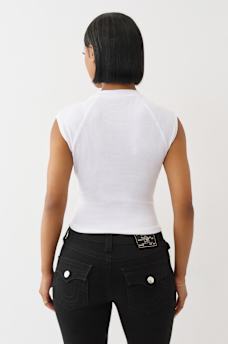 SPORTY RAGLAN RIBBED TOP, image 5
