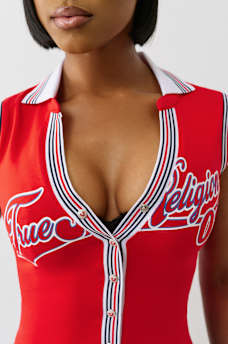 SPORTY TERRY POLO TANK, image 4
