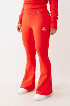 JOEY TERRY EMBROIDERED FLARE SWEATPANT, image 4