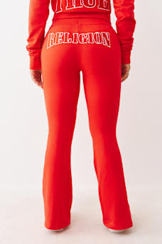 JOEY TERRY EMBROIDERED FLARE SWEATPANT, image 1